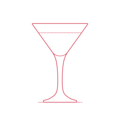 Objects Cocktail Glasses Martini Glass Line Art Svg Vector, Free Vectors File